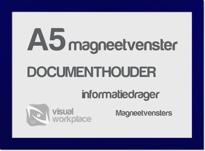Magneetvensters A5 - Blauw