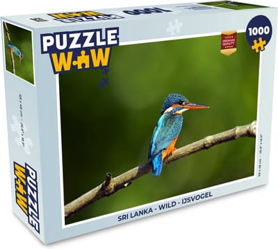 Puzzel Sri Lanka - Wild - IJsvogel - Legpuzzel - Puzzel 1000 stukjes volwassenen