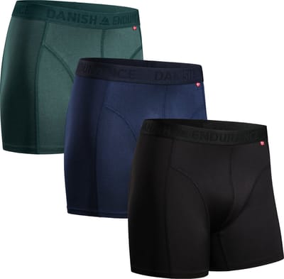 DANISH ENDURANCE Sportonderbroeken Heren - Quick Dry - Sport Boxershorts - 3 pack - Meerkleurig - Maat M