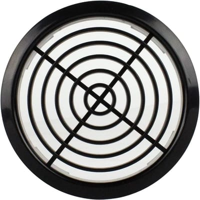 Ventilatierooster - Meubelrooster Deurrooster - Luchtuitwisseling Creëren - Weerbestendig Kunststof - 3 stuks - Zwart