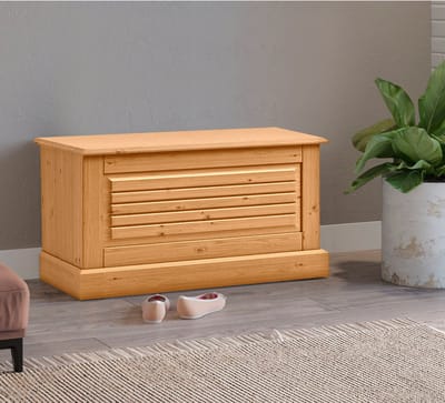 Mille Opbergkist van Massief Grenenhout - Speelgoedkist - 80 x 45 x 45 cm - Natuur Grenen