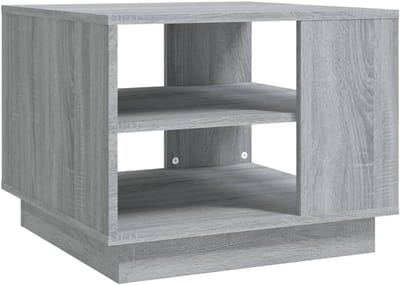 Salontafel - Bijzettafel Woonkamer - Ontspannen Zitten - Stevige Constructie - 55x55x43 cm - Grijs Sonoma