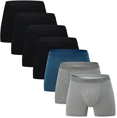Katoenen Boxershorts voor Heren - 7 Stuks Kleurrijk Ondergoed met Gulp