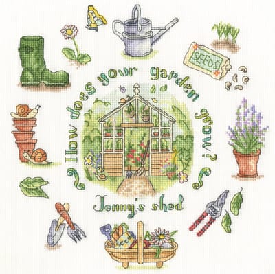 Bothy Threads borduurpakket how does your garden grow? XAL13 telpatroon
