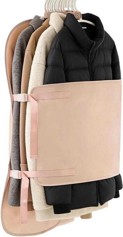 Opvouwbare Opbergzakken - Herbruikbare Kledinghoezen - Ruimte Besparen - Stof en Vocht Bescherming - 90 x 58 cm - Roze