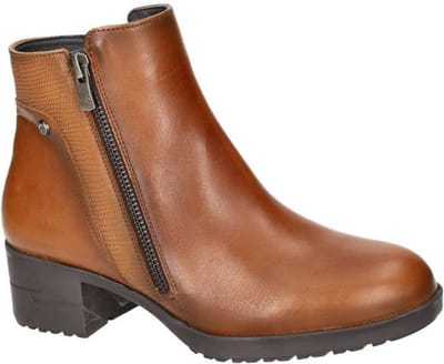 Fluchos -Dames - cognac/caramel - enkellaarzen - maat 36