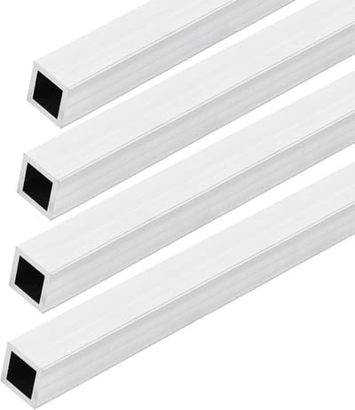 Vierkante Aluminium Buis 25x25mm - 300mm Lengte - 6061 Koker voor Constructie