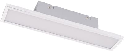 Plafondlamp Slaapkamerlamp Moderne designlamp, hoekig wit, 1x LED 6 Watt 200 Lumen 4000 Kelvin neutraal wit, LxB 30,2x6,5cm