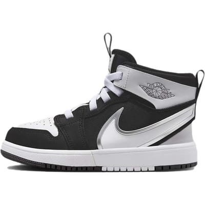 Air Jordan 1 Mid RM EasyOn PS 'Zwart Wit' 31 gray