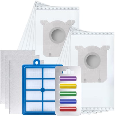 Sillar 12x Stofzuigerzakken - Microvezel - Filter HEPA + 3x Filters universele - Geurstaafjes - geschikt voor AEG / Electrolux / Philips