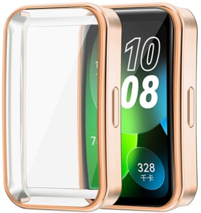 By Qubix - TPU bescherm case - Goud - geschikt voor Huawei Band 10 / 9 / 8