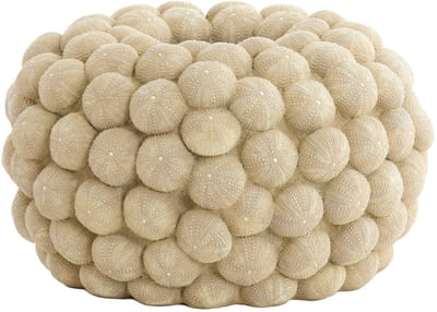 Light & Living vaas SEA URCHIN in zandkleur – Ø40x23,5 cm