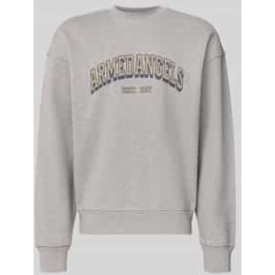 relaxed fit sweatshirt van pure katoen model 'WORDMARK'