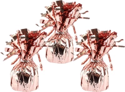 Haza Ballon gewichtjes - 3x - rose goud - 170 gram - gewichtjes voor helium ballontrosjes