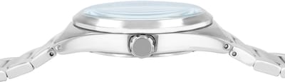 JUST WATCH Herenhorloge roestvrij staal zilverkleurig, datumweergave
