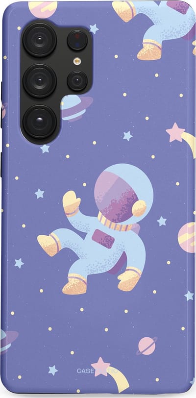 Casetastic Hoesje Geschikt voor Samsung S25 Ultra - Stijlvolle Beschermende Duo-layer Case - Vliegen in de ruimte