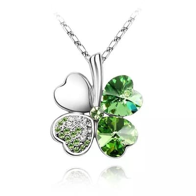 Akyol - ketting - moederdag ketting - moederdag - klavertje vier ketting -geluks ketting - valentijn cadeau voor haar - ketting voor vriendin cadeau voor haar – 1 ketting - klavertje vier