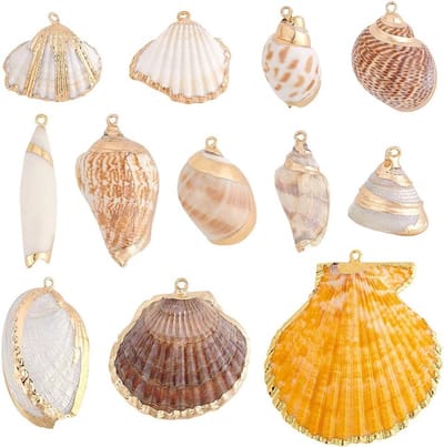 Dailygoods - 12 Stijlen Natuurlijke Schelp Bedels voor Zomer Sieraden