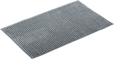 MSV Badmat - CHENILLE - Badkamermat - Microvezel - Grijs