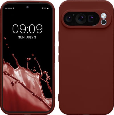 kwmobile telefoonhoesje geschikt voor Google Pixel 9 Pro - Hoesje voor smartphone - Precisie camera uitsnede - In wijnrood