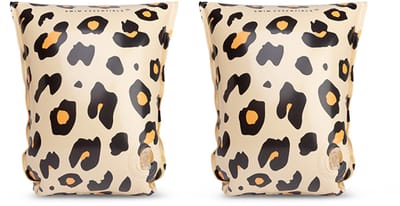 Swim Essentials - Zwembandjes - Panterprint - Zwemvleugels - 15-30 kg - 2-6 jaar - beige