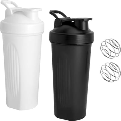 600 ml, eiwit, shakebeker met bal, ML-display, lekvrij, proteïneshaker, gym, fitness, fles, proteïneshaker, shakebeker voor crèmig proteïnepoeder, wei, C
