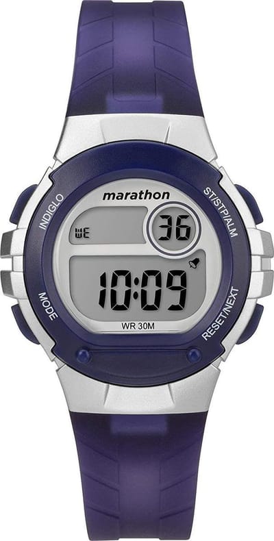 Timex TW5M32100 Horloge - Kunststof - Blauw - Ø 34 mm