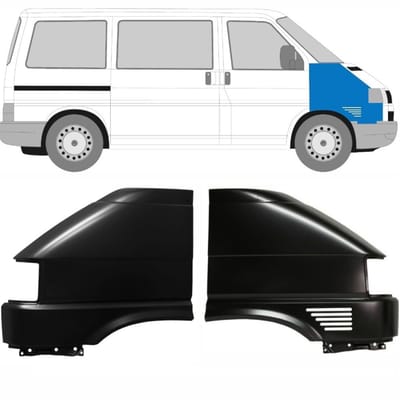 Voorste spatbord voor Volkswagen Transporter T4 1996-2003 / Links + Rechts / Set