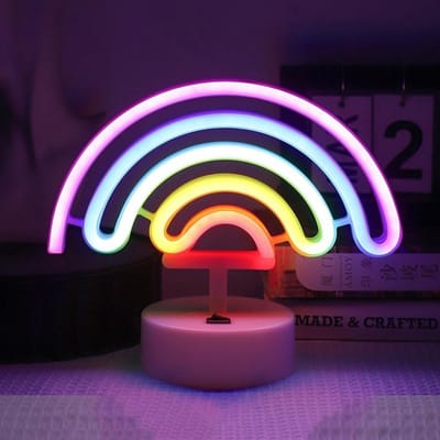 ZoeZo Neon LED lamp Regenboog - Neon verlichting - Sfeerlamp - Sfeerverlichting - USB - Multicolor
