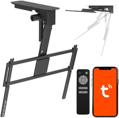 Maclean - TV-beugel - Plafonbeugel - compatibel met Tuya Aap, max. VESA 800x400, voor tv's van 43-86", max. 55 kg, MC-176 T