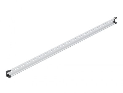 DIN-rail met sleufgaten | 100 x 3,5 x 1,5 cm | aluminium