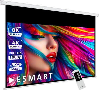 Professioneel Gemotoriseerd Projectiescherm 244 x 137 cm | Afstandsbediening | Thuisbioscoop | 16:9