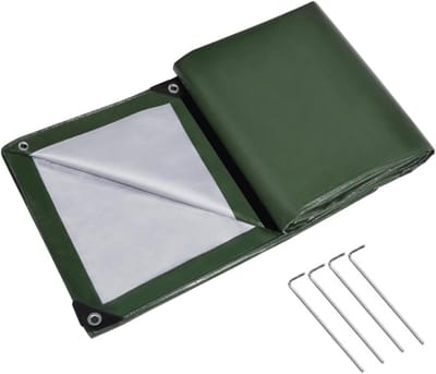 Tent Grondzeil - Waterdichte Mat - Kamperen Buiten - Versterkt Ontwerp - 1.5 x 2 m - Malachiet Groen