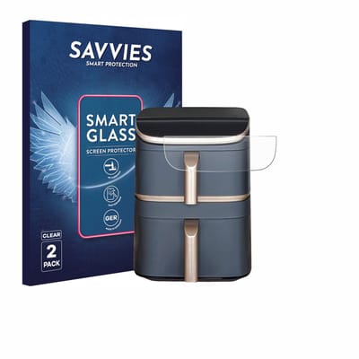 2 Stuks Savvies Screenprotector - geschikt voor Cosori Turbo Tower Pro - beschermfolie glas transparant