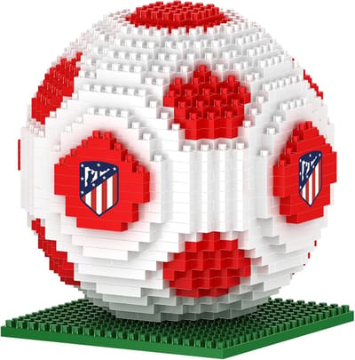 Voetbal Bouwset - Pixel Art Bouwblokken - Team Trots Tonen - Officieel Gelicentieerd Design - 10 cm Afmeting - Club Kleuren