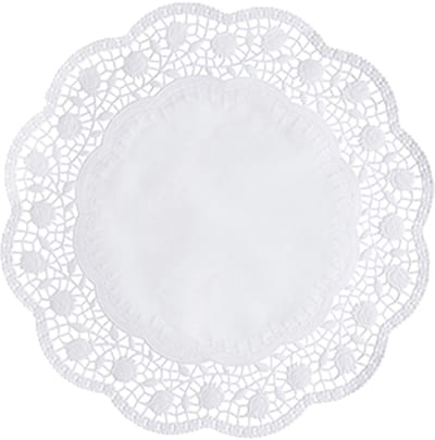25x 8 Taartranden rond Ø 33 cm wit
