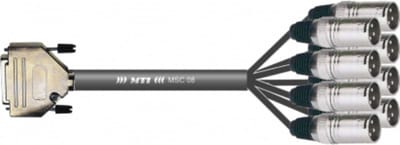 MUSIC STORE Studio Multicore/Eco 8/XLR-25 7m / D-Sub25 > XLR male - Analoge multicore kabel