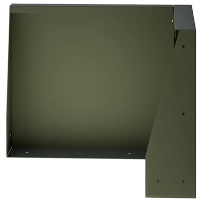 vidaXL - Keermuur - 50 - x - 50 - x - 30 - cm - Staal - Olijfgroen