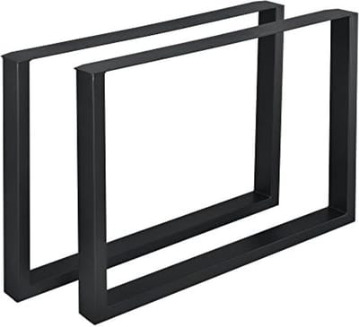 Stalen onderstel set van 2 U tafelpoot 180x72 cm