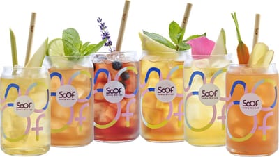 Soof Drinks Originele Frisdrankglazen - (6 stuks) - 47cl/0.47L - Professioneel Frisdrankglas - Hoge Kwaliteit Glaswerk - Speciaal voor Soof Drinks