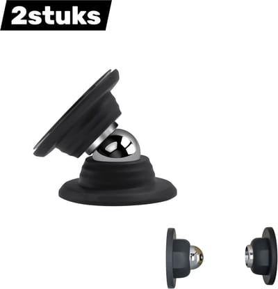 2stuks - Deurstopper - Kort, stootvast - Sterke magnetische deurstopper - Magnetische deurstopper voor thuis en op kantoor - Siliconen - Antibotsing - Zwart