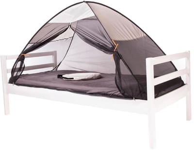 Zylo® Klamboe Tent - Pop Up Tent - Inclusief Opbergtas - 1mm Klamboe Beschermt je Slapende Kind - 1 Stuk - 200x90x110cm - Crème