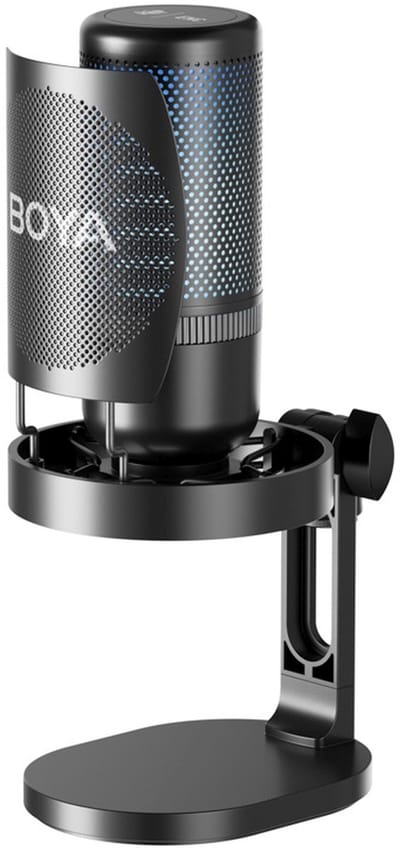 BOYA K3 Zwart, Blauw Podcastmicrofoon