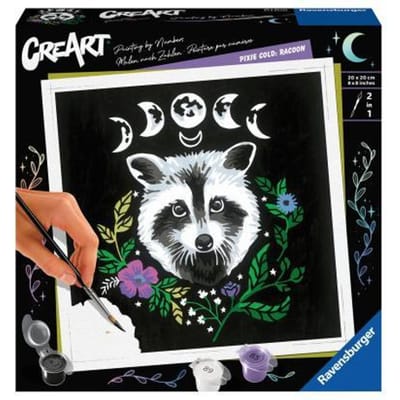 Ravensburger Pixie Cold Edition Raccoon - Schilderen op nummer voor volwassenen