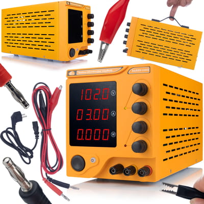 Rosfix Laboratoriumvoeding AmpRush RARES-10203 - Regelbaar 0–102V 3A, Hoge Precisie 0,01V/0,001A