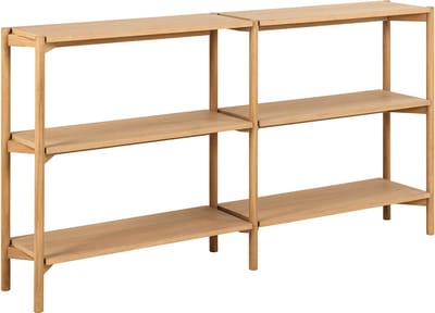 Giga Living Boekenkast Ronna - Naturel - 169x30x88,4cm