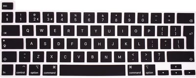 Dailygoods- Toetsenbordhoes Siliconen - Compatibel met MacBook Pro 13"/16" - Touch ID - Beschermende Huid - Individueel Vervormde Toetsen - Geschikt voor M2/M1 Chip - Laptop Toetsenbord