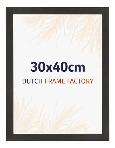 Fotolijst 30x40 cm - MDF - Zwart Mat - Benno
