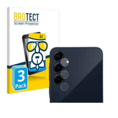 Screenprotector 3 Stuks voor Samsung Galaxy A55 5G (ALLEEN Camera Lens) Beschermglas transparant