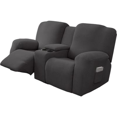 8 stuks/set waterdicht 2-zits relaxbankhoezen all-inclusive loveseat middenconsole bankhoezen 2Seat Recliner cover